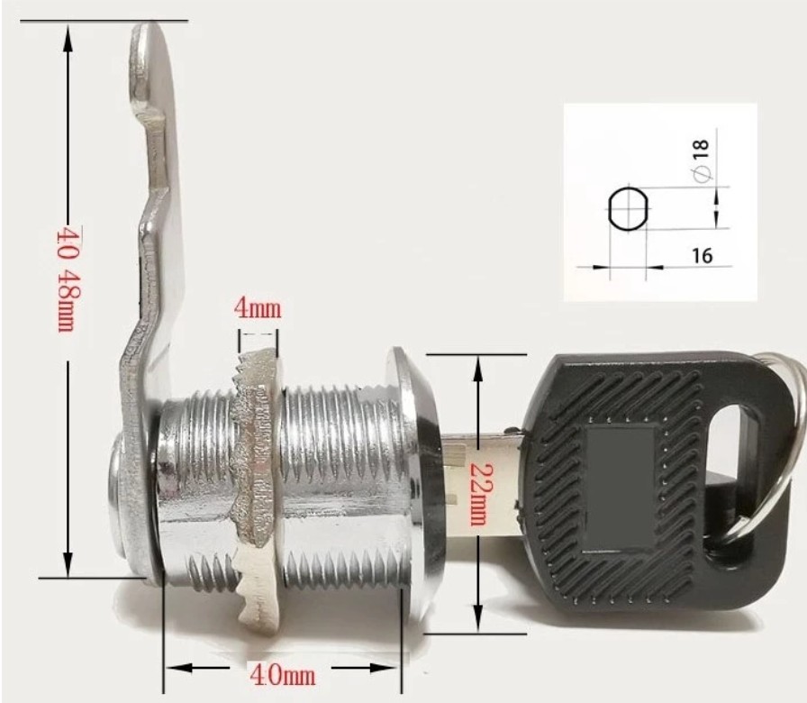 khóa locker dài 40mm